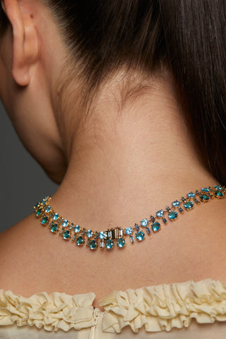 STELLAR MULTI STONE BOLD COLLAR NECKLACE