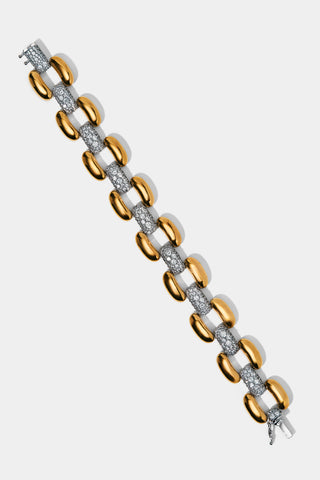 EDIE LINE BRACELET IN GOLD AND RHODIUM PLATING