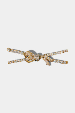 EROS BOW TENNIS BRACELET IN GOLD PLATING