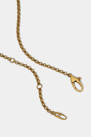 EROS BOW AND CZ PENDANT NECKLACE