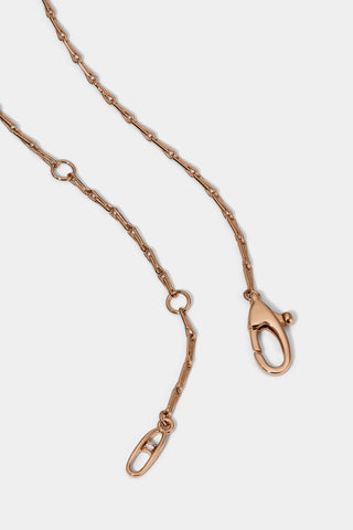 EROS BOW AND CZ PENDANT NECKLACE