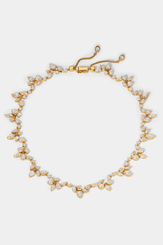 TAYLOR VINE COLLAR NECKLACE IN GOLD PLATING.