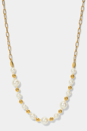 OCEAN BUBBLE PEARL FRONTAL NECKLACE