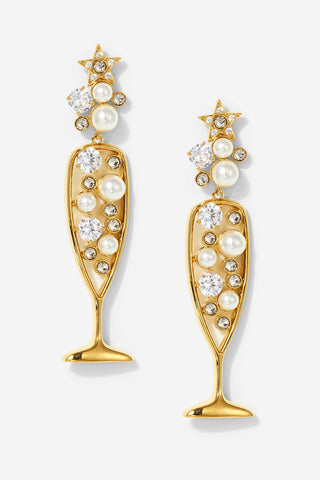BRIDE CHAMPAGNE DROP EARRINGS