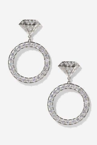 BRIDE ENGAGEMENT RING EARRINGS