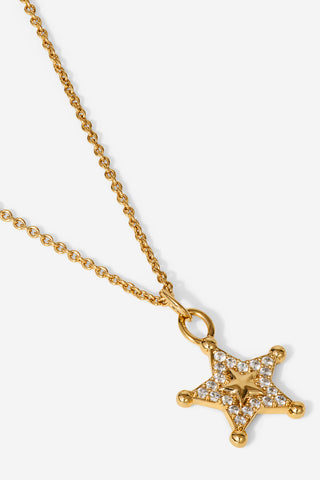 RIDE OR DIE STAR PENDANT NECKLACE
