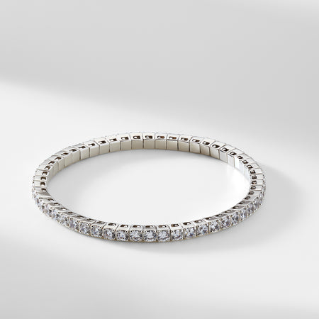 3mm CZ Tennis Stretch Bracelet