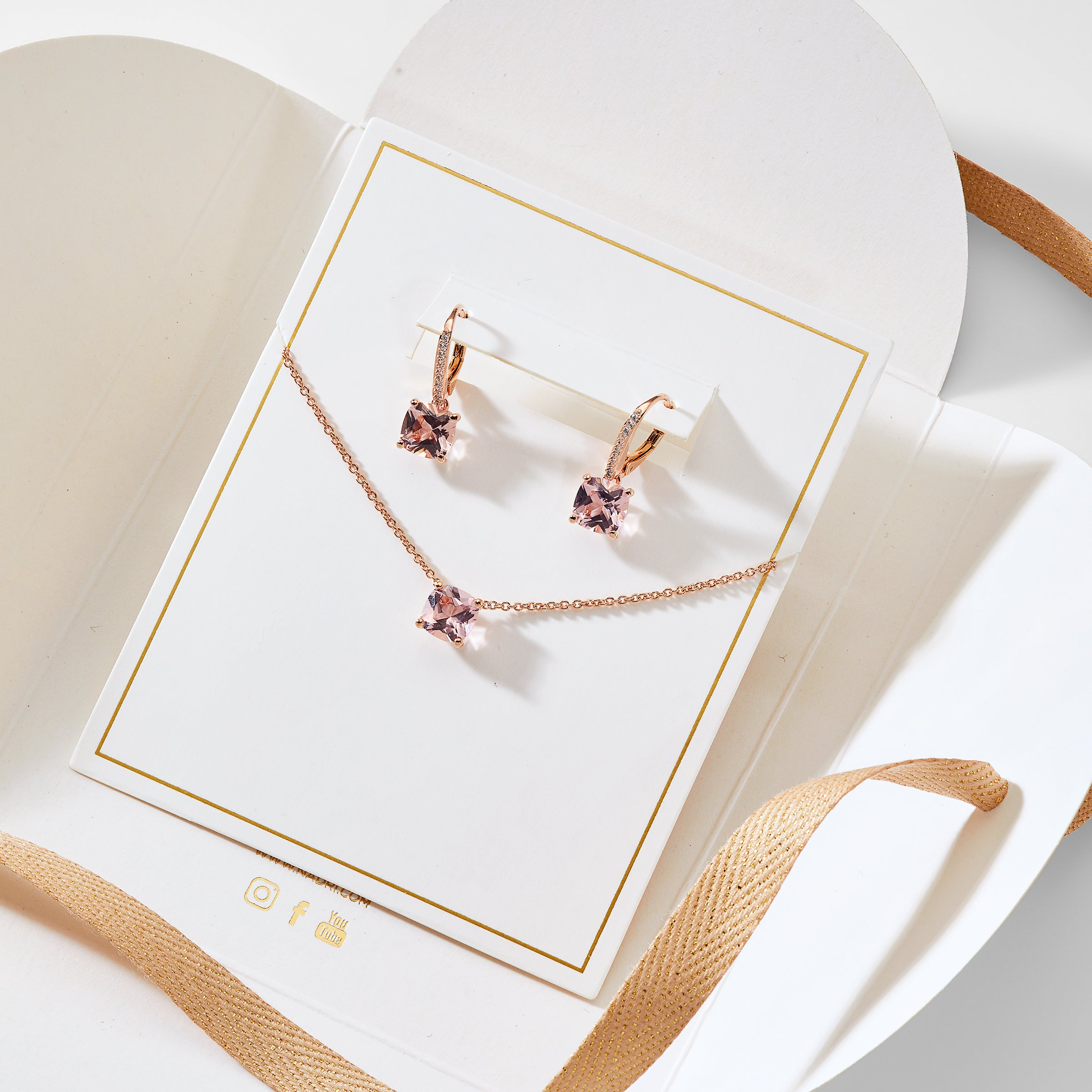 3PCS Rose Necklace Earring Ring Bracelet Set for Women Girls Vintage Rose  Flower Necklace Set Gold