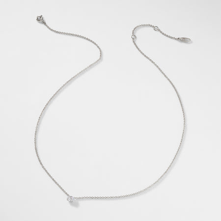 Modern Love Oval CZ Necklace