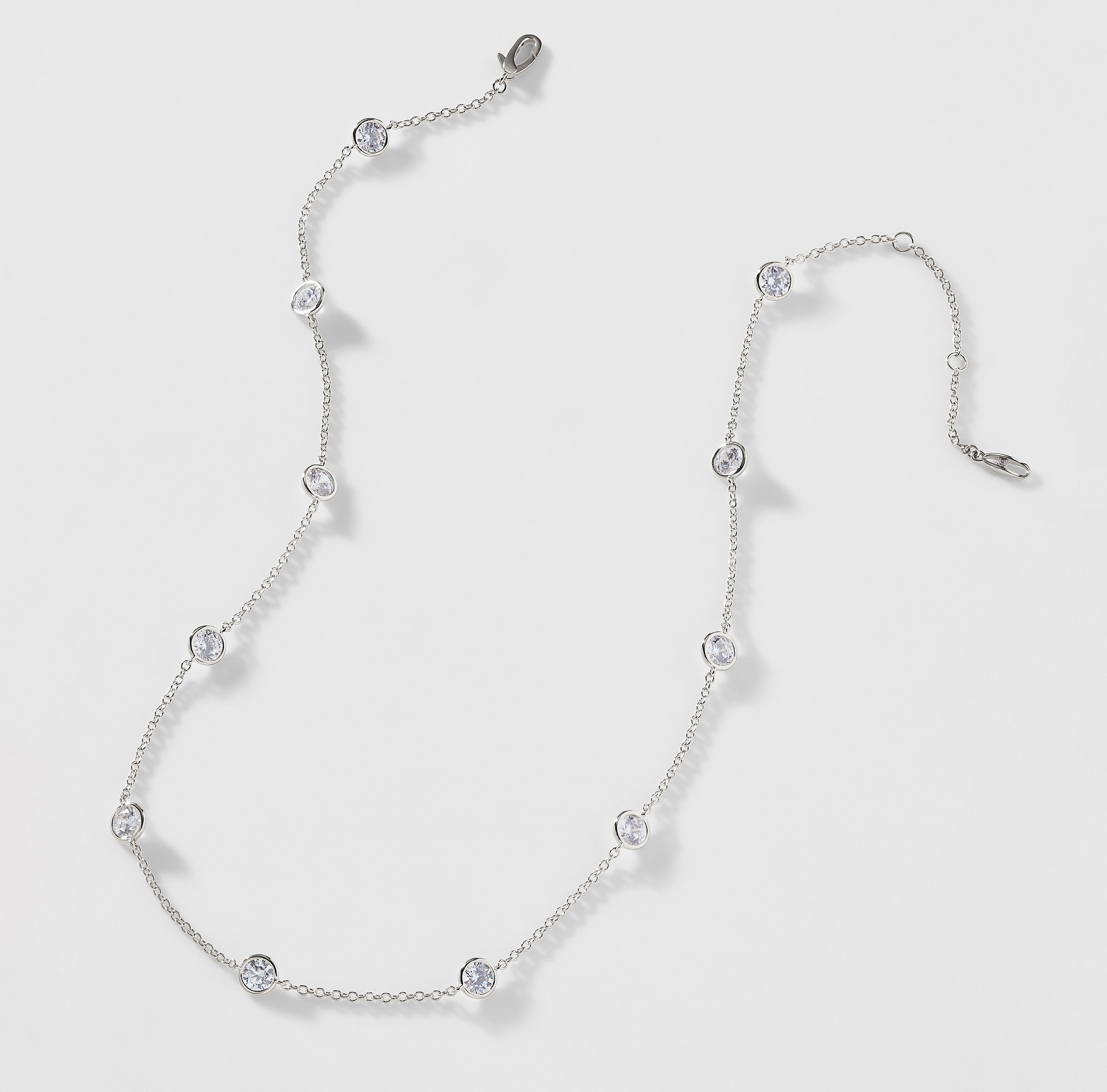 ELEVATE ROUND CZ STATION NECKLACE – NADRI