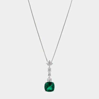 SHINE ON GREEN CZ Y NECKLACE