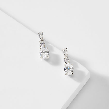 Emilia Oval Drop Earrings
