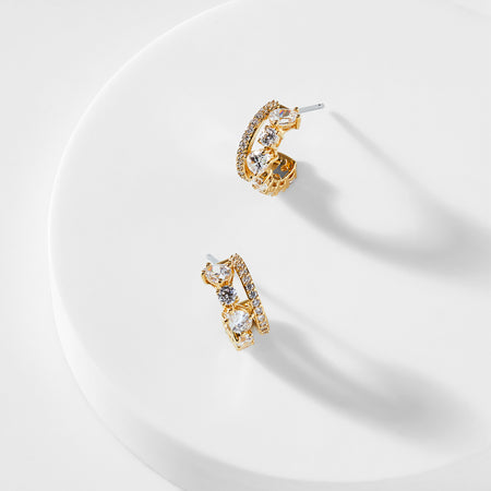 Love All Double Hoop Earrings