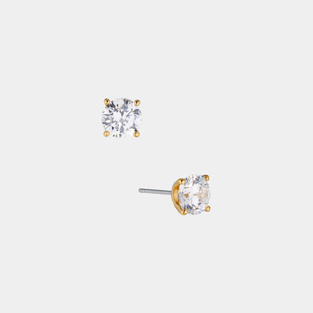 Modern Love Large Round CZ Earrings