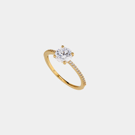 Modern Love Round CZ Ring
