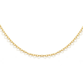 nadri 1.3mm 20" flat cable chain 18k gold plated sterling silver necklace
