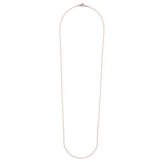 nadri 1.3mm 30" flat cable chain rose gold plated sterling silver necklace