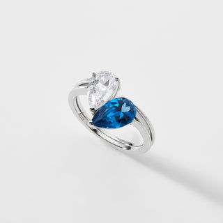 HAPPY HOUR BLUE COCKTAIL RING