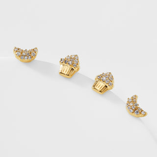 AJOA CHEEKY CUPCAKE EARRING SET
