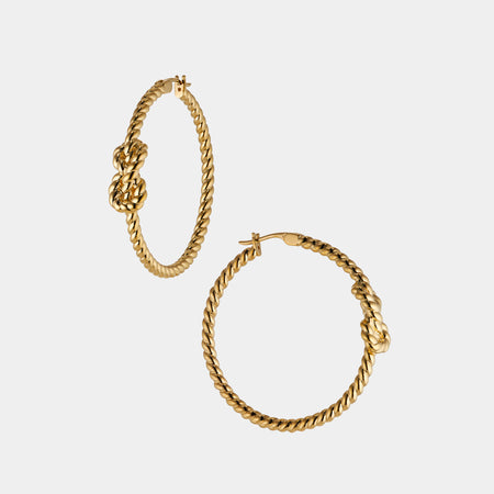 VACAY ROPE HOOP EARRINGS