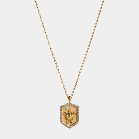 Vacay Turtle Pendant Necklace