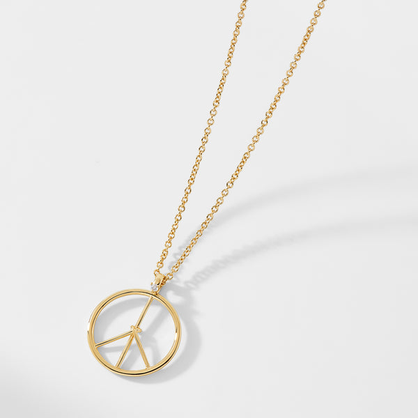 Peace Sign Pendant in 10K Gold | Zales